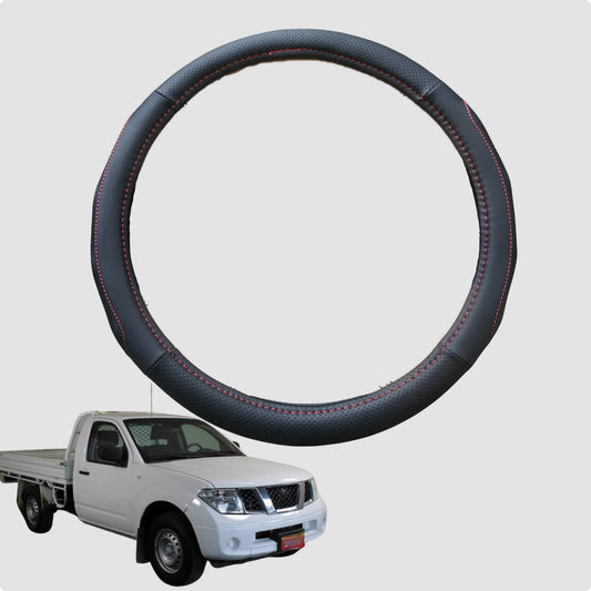 Steering Wheel Cover for Nissan Navara Single Cab 2005-2014 (D40 ST/STX) 38CM | Circle