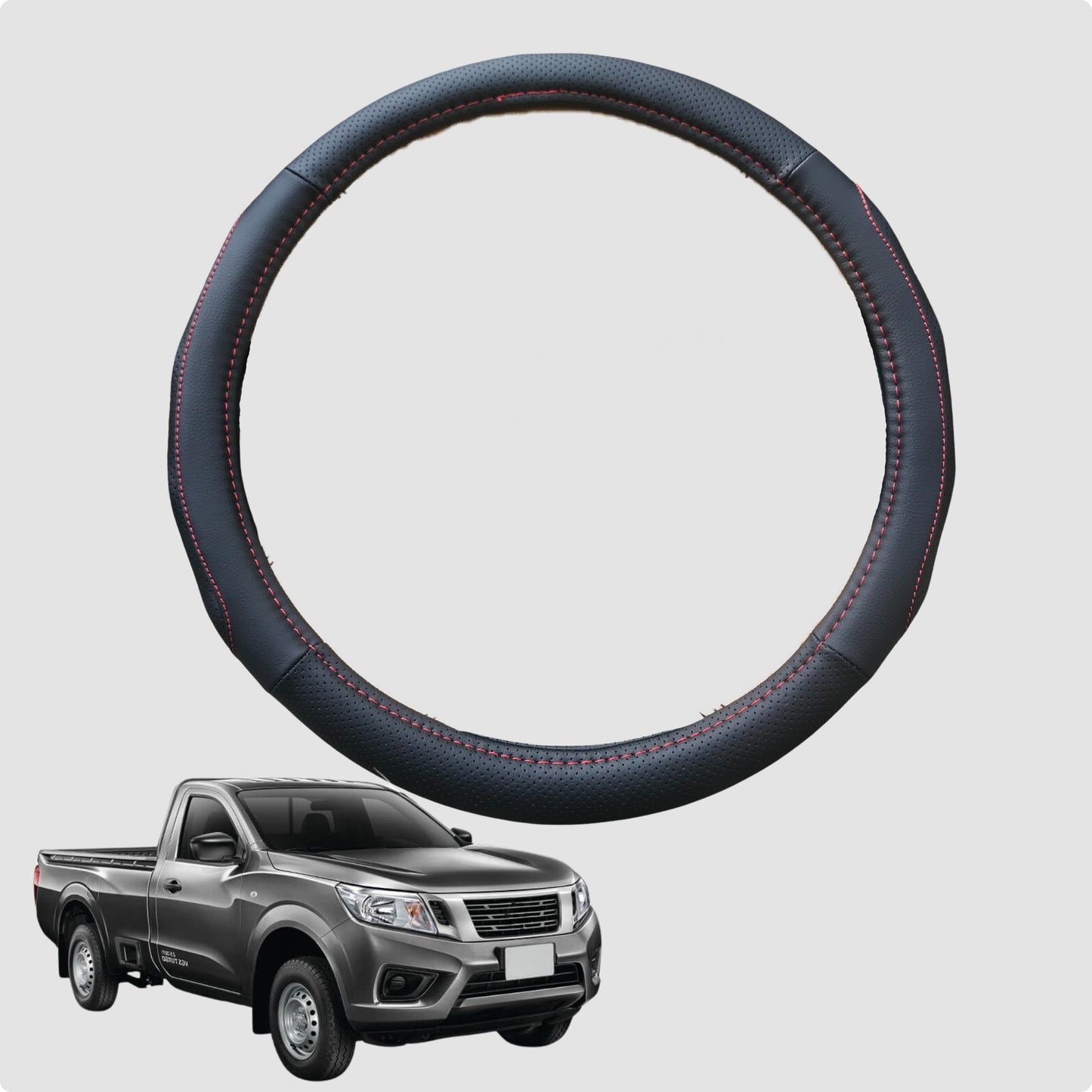 Steering Wheel Cover for Nissan Navara Single Cab 2015-Current (NP300/D23) 38CM | Circle