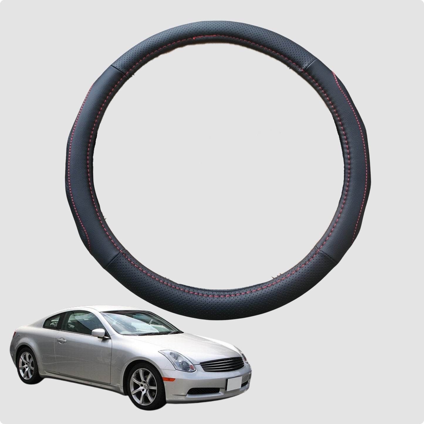 Steering Wheel Cover for Nissan Skyline Coupe 2001-2009 (V35) 38CM | Circle