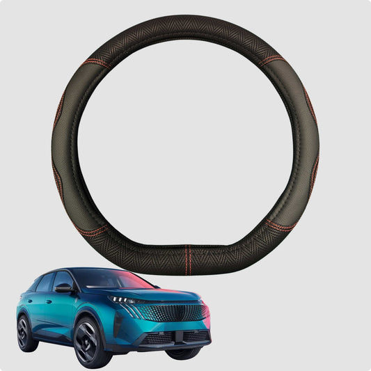 Steering Wheel Cover for Peugeot 3008 SUV 2017-Current (P84) 38CM | D-Shape