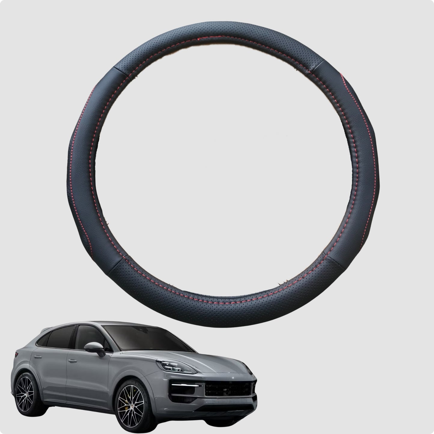 Steering Wheel Cover for Porsche Cayenne 2018-Current  38CM | Circle