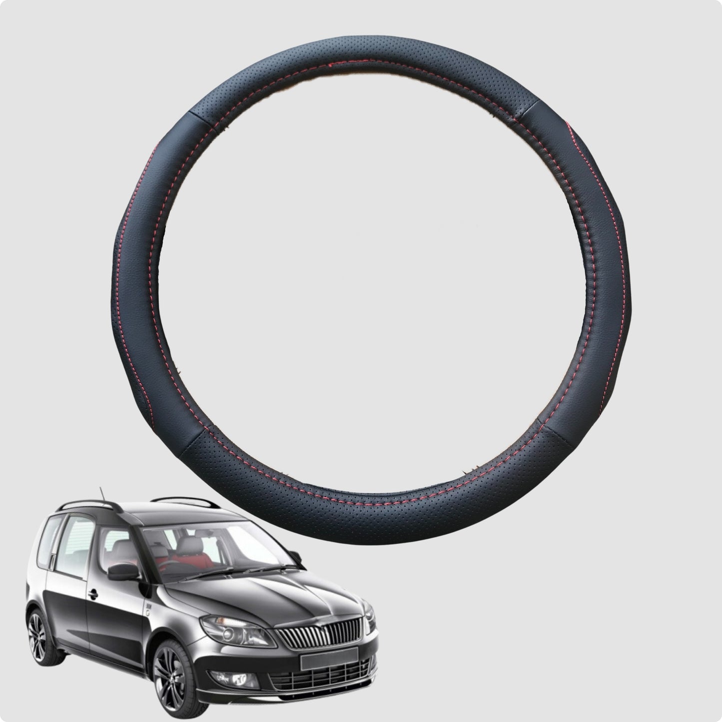 Steering Wheel Cover for Skoda Roomster 2006-2015 (5J) 38CM | Circle