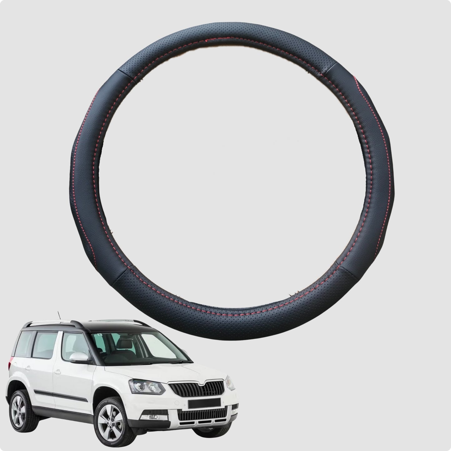 Steering Wheel Cover for Skoda Yeti 2009-2017  38CM | Circle