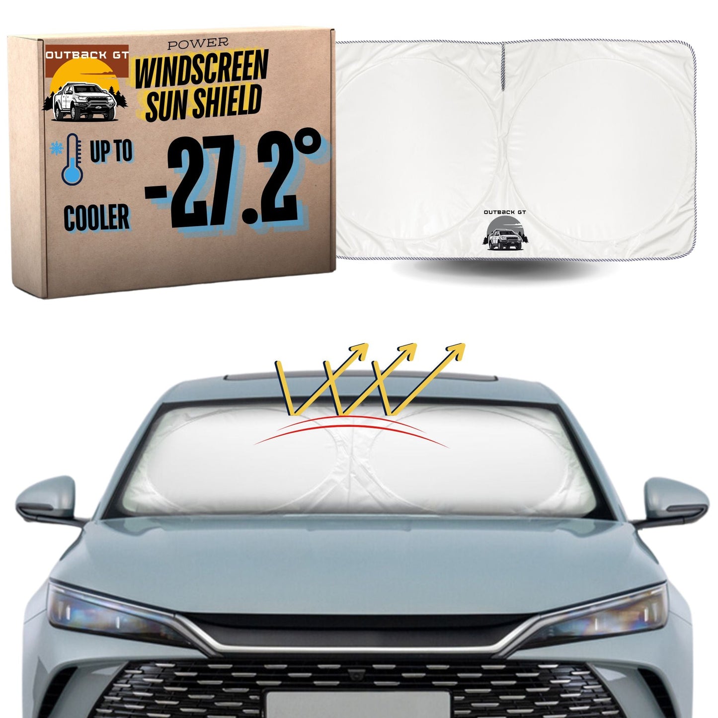 Front Windscreen Sun Shade for VolksWagen Multivan 2016 - Current (T6) - XL 160 x 100 cm