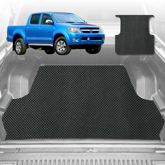 6D Diamond Ute Tub Mat for Toyota Hilux Double Cab 2005-2015 (with spray on liner or no liner)
