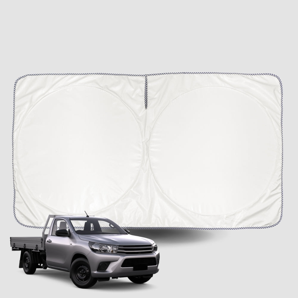 Windscreen Sun Shade for Toyota Hilux Single Cab 2015-Current Universal Fit Window Visor UV Block