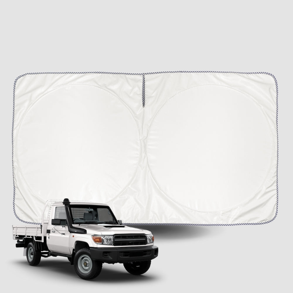 Windscreen Sun Shade for Toyota LandCruiser 70 Single Cab 2012-Current Universal Fit Window Visor UV Block