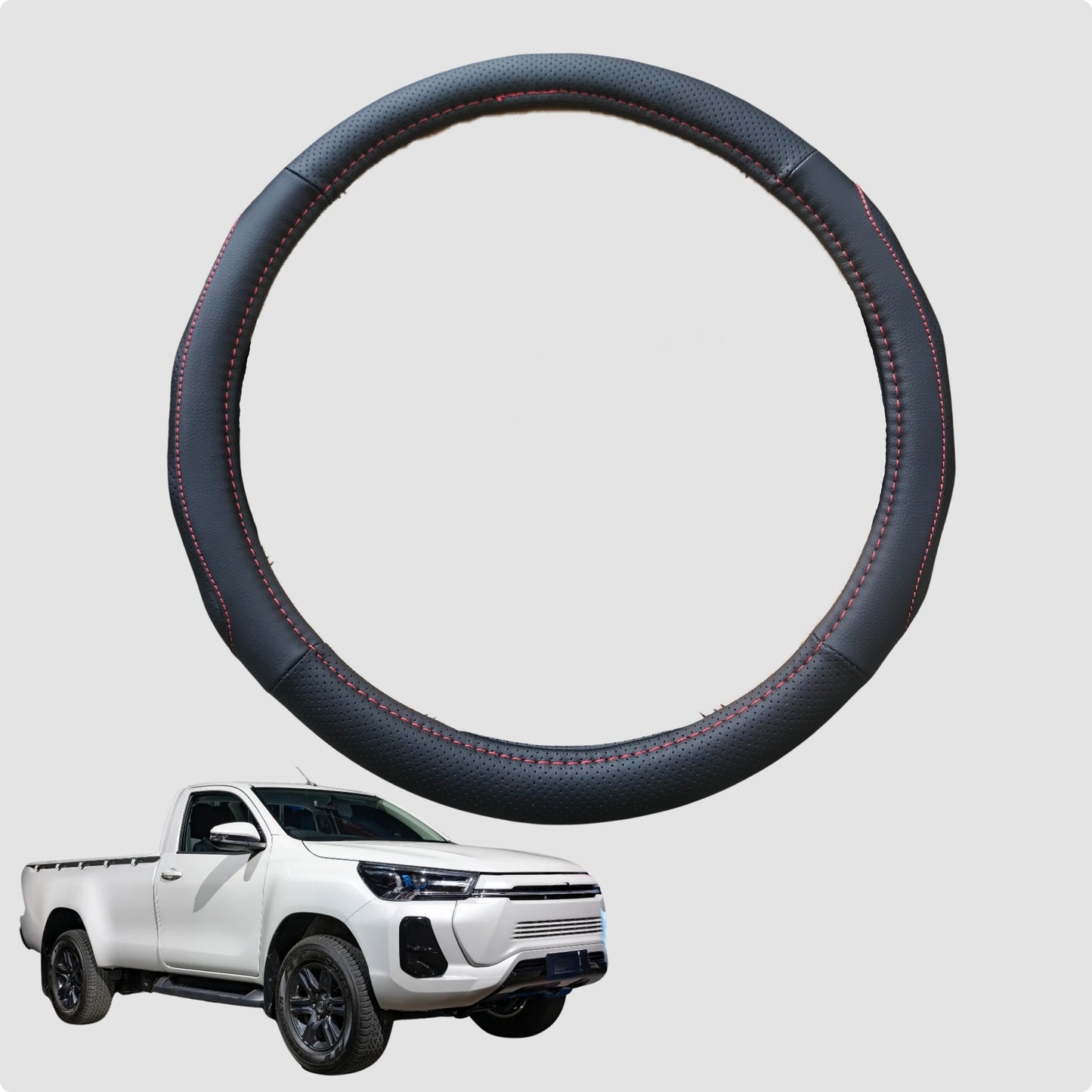 Steering Wheel Cover for Toyota Hilux Single Cab 2015-Current  38CM | Circle
