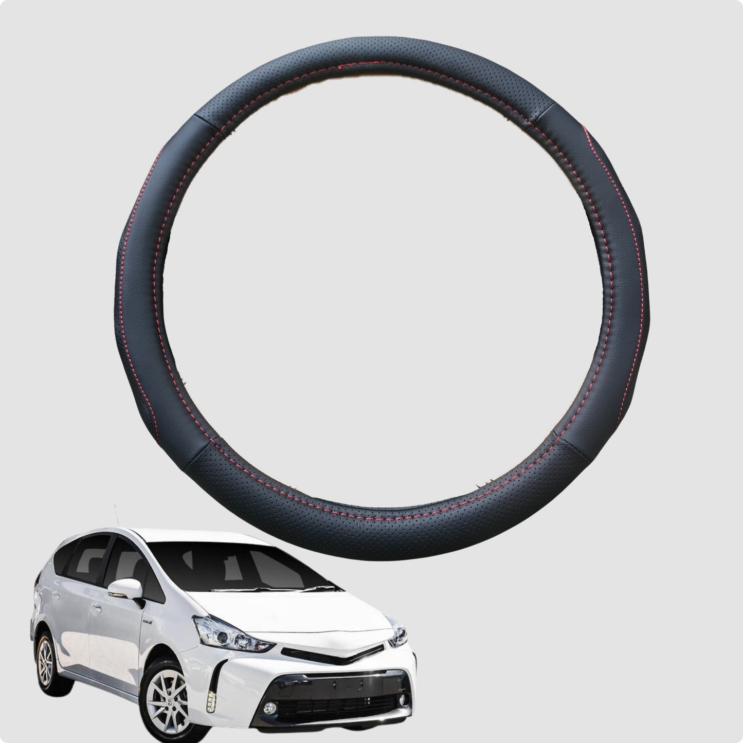 Steering Wheel Cover for Toyota Prius V 2012-2021 ZW40 38CM | Circle
