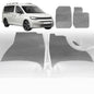 6D Diamond Car Floor Mats for VolksWagen Caddy 2005-2021-Front Set-Grey-Outback GT
