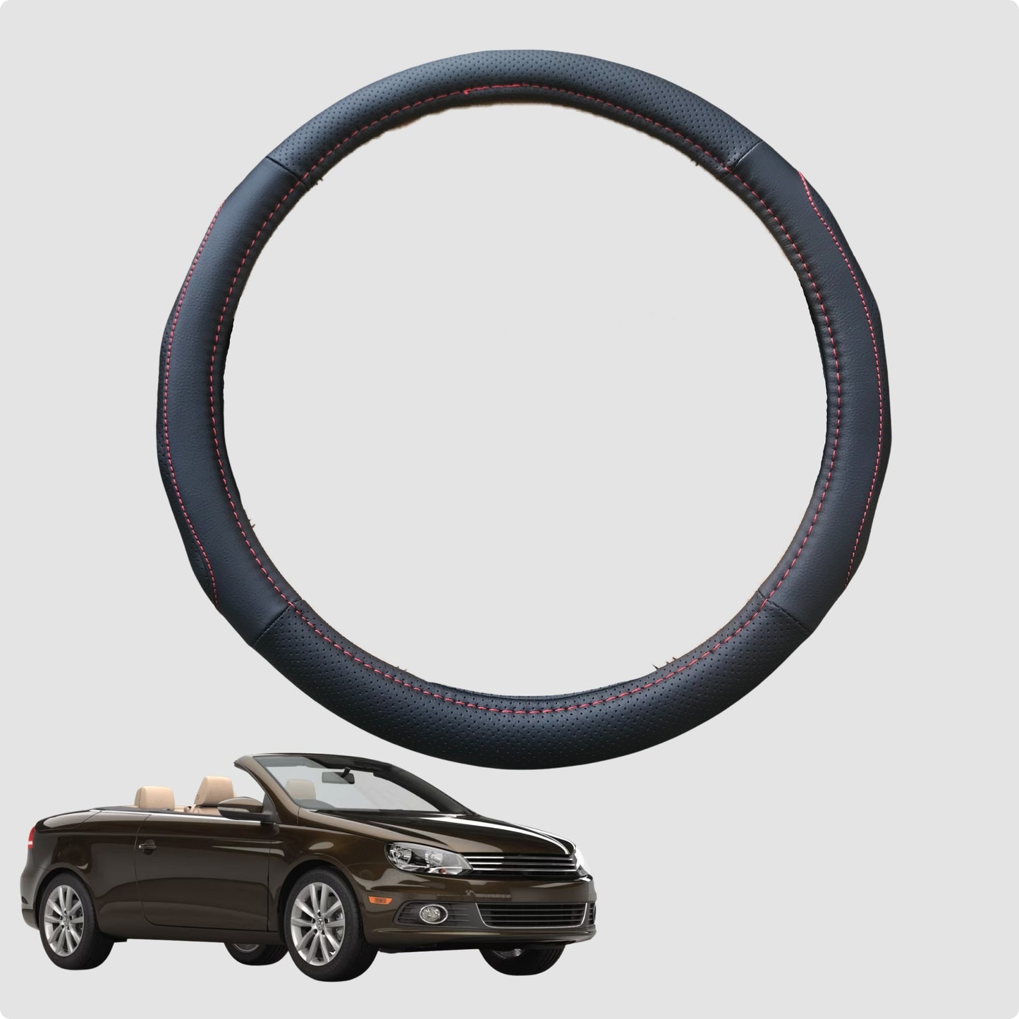 Steering Wheel Cover for VolksWagen EoS 2006-2016  38CM | Circle