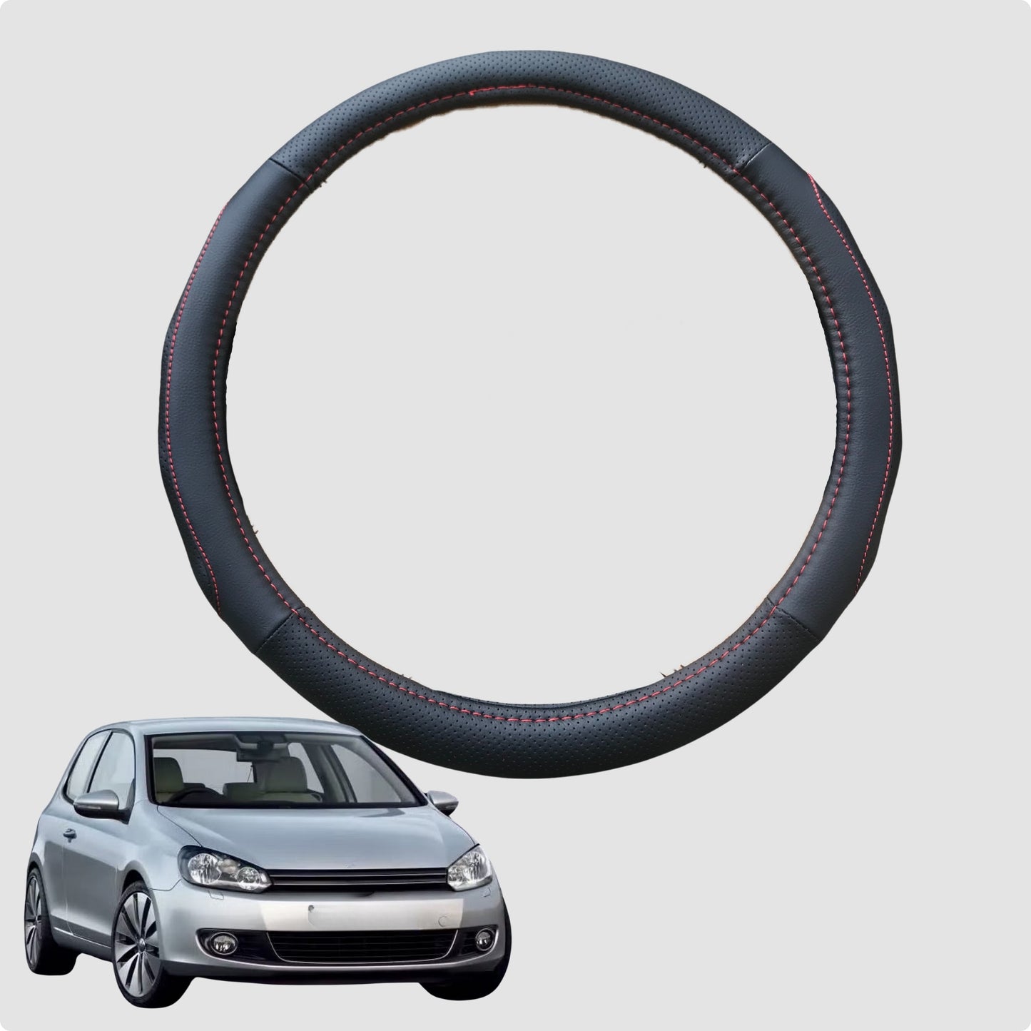 Steering Wheel Cover for VolksWagen Golf 2003-2009 Hatch (MK5) 38CM | Circle