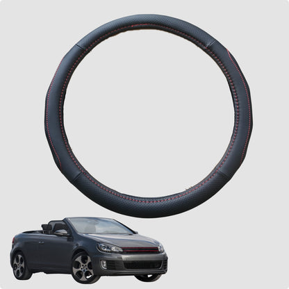 Steering Wheel Cover for VolksWagen Golf 2013-2021 38CM Leather | Circle