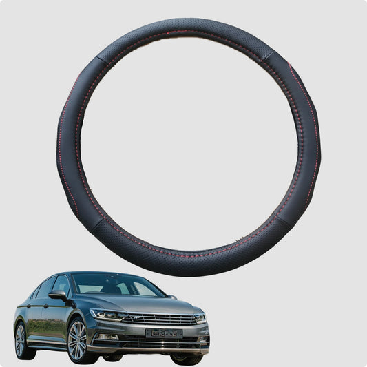 Steering Wheel Cover for VolksWagen Passat 2015-Current 38CM Leather | Circle