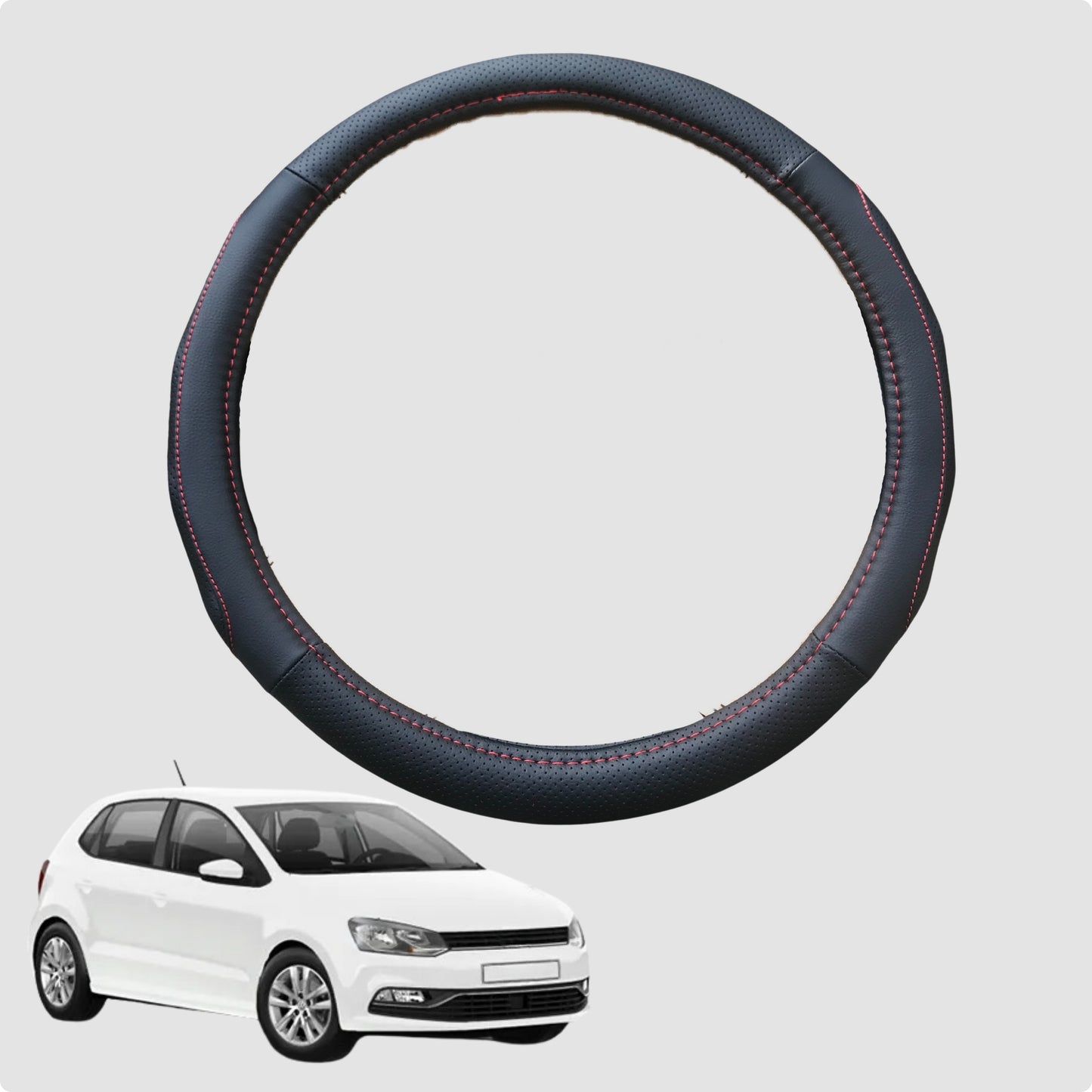 Steering Wheel Cover for VolksWagen Polo 2009-2017 (MK5) 38CM | Circle