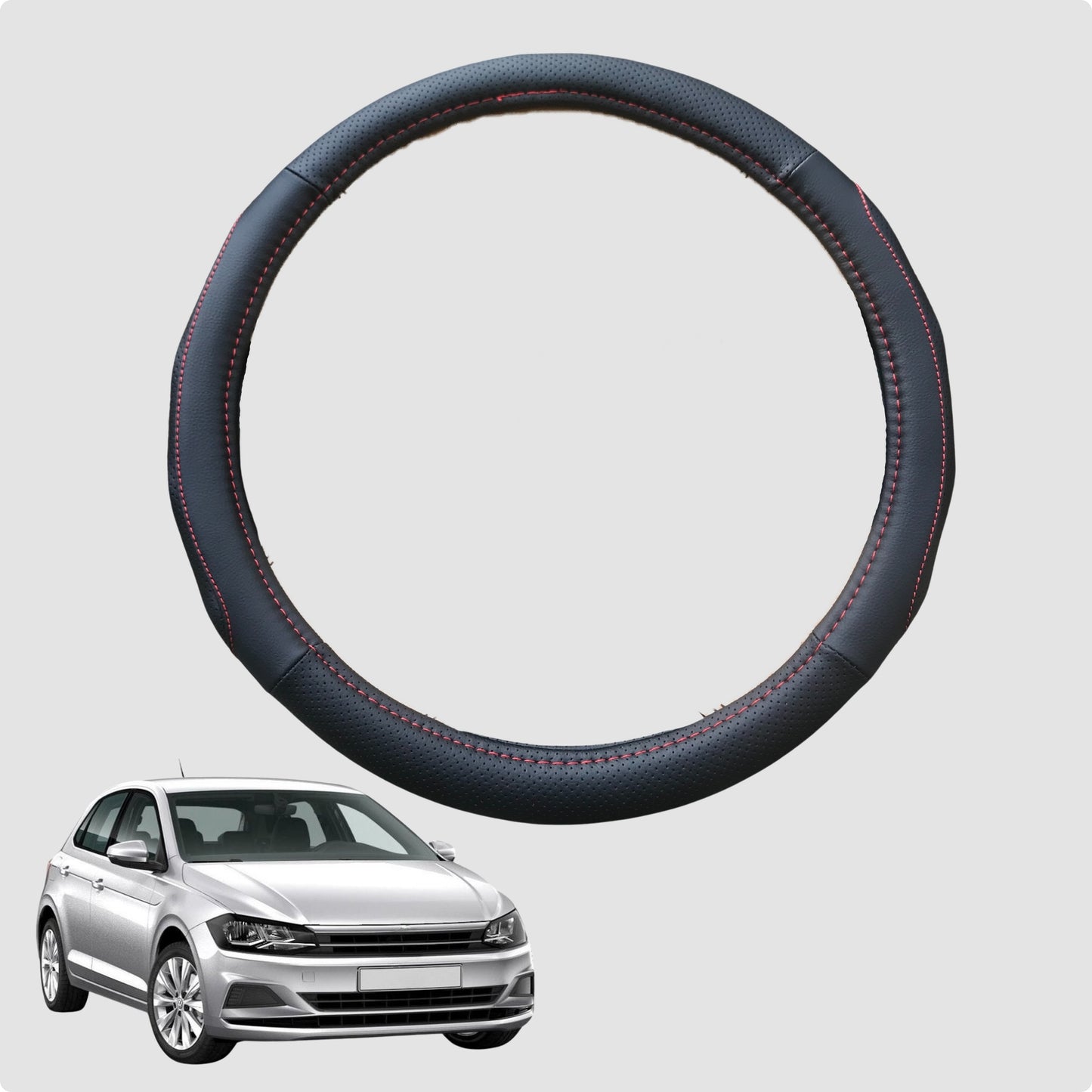 Steering Wheel Cover for VolksWagen Polo 2018-Current (MK6) 38CM | Circle