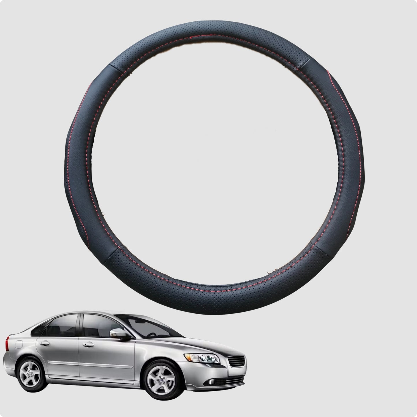 Steering Wheel Cover for Volvo S40 2004-2012 Auto 38CM | Circle