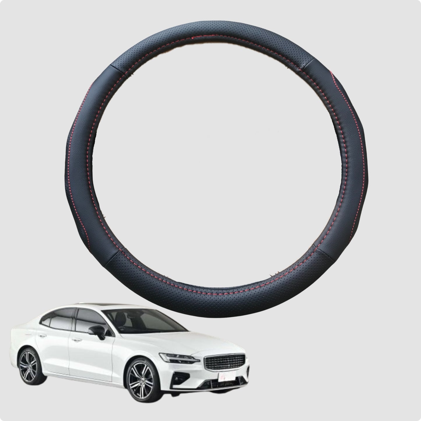 Steering Wheel Cover for Volvo S60 2010-2018 Manual 38CM | Circle