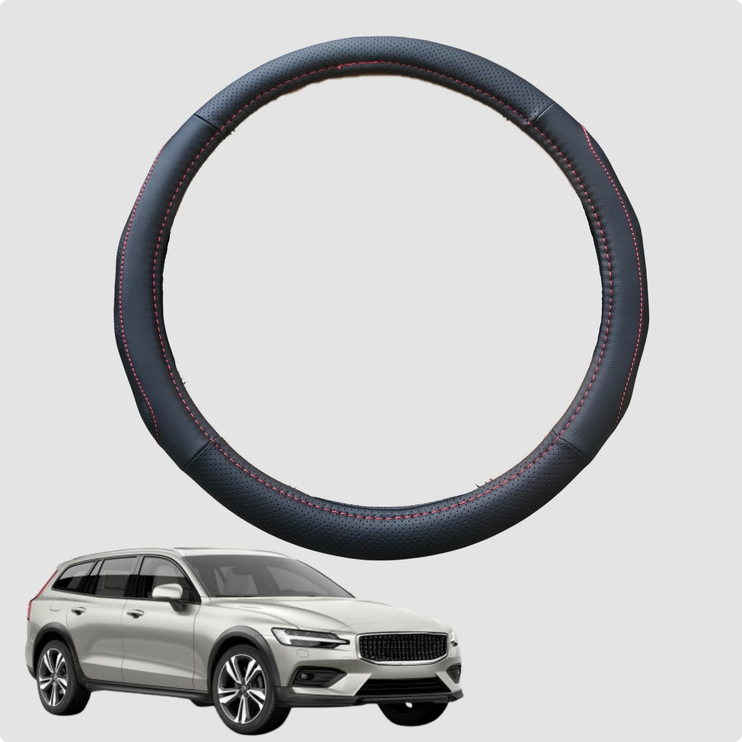 Steering Wheel Cover for Volvo V60 2015-2018 Cross Country 38CM | Circle
