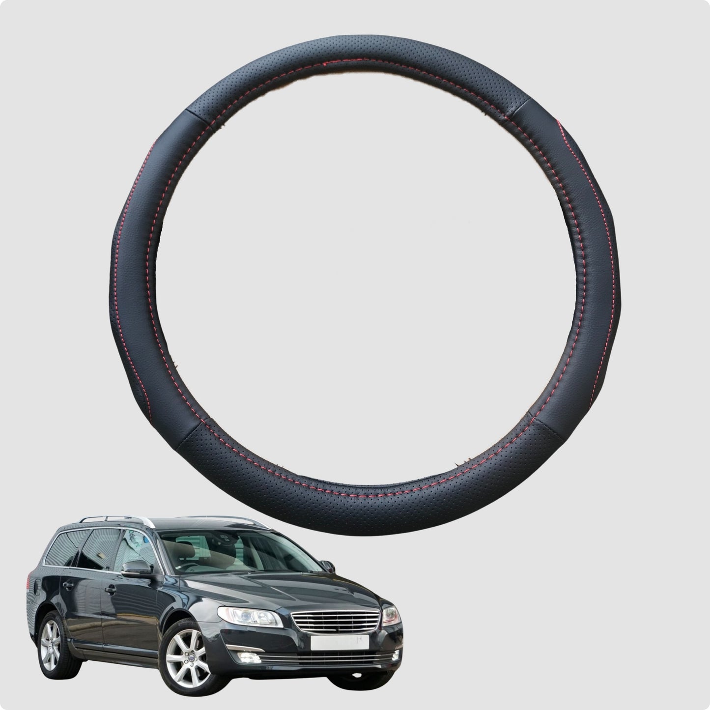 Steering Wheel Cover for Volvo V70 2007-2016  38CM | Circle