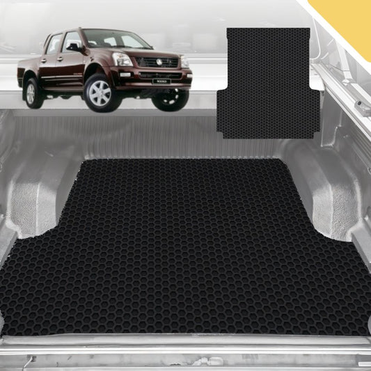 Outback GT 6D Pro Ute Tub Mat for Holden Rodeo (4-Door Crew Cab) 2003-2008 (With Spray On Liner or No Liner) Black