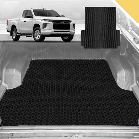 Outback GT 6D Pro Ute Tub Mat for Mitsubishi Triton Club Cab (MQ MR) 2015-2023 (with Spray on Liner or no Liner)- Black