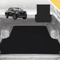 Outback GT 6D Pro Ute Tub Mat for Ford Ranger Wildtrack Dual Cab 2022-Current (With Factory Plastic Tub Liner)- Black
