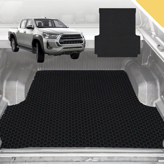 Outback GT 6D Pro Ute Tub Mat for Toyota Hilux Double Cab 2015-Current (with Factory Plastic tub) - Black