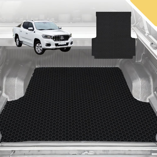 Outback GT 6D Pro Ute Tub Mat for LDV T60 Max_T60 (Dual Cab) 2017-Current (With Factory Plastic Tub Liner) - Black