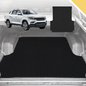 Outback GT 6D Pro Ute Tub Mat for SsangYong Musso Dual Cab 2018-Current (With Factory Plastic Tub Liner)- Black
