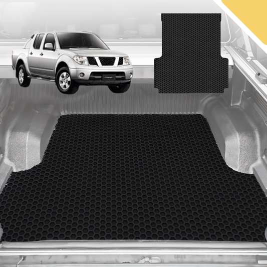 Outback GT 6D Pro Ute Tub Mat for Nissan Navara Dual Cab (D40 ST/STX) 2005-2014 (with factory plastic tub liner) - Black