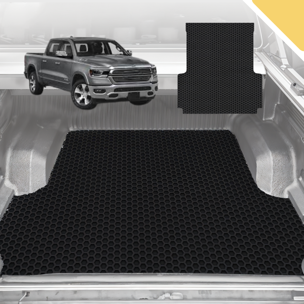 Outback GT 6D Pro Ute Tub Mat for RAM 1500 Laramie (DT) 2019-Current with rambox 5ft 7in bed length - Black
