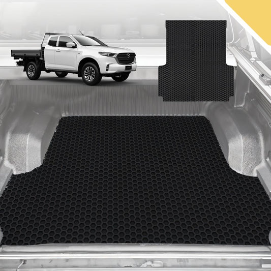 Outback GT 6D Pro Ute Tub Mat for Mazda BT-50 (J97M) Super Cab 2006-2011 (With Spray On Liner or No Liner) - Black