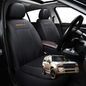 Car Seat Cover for Toyota LandCruiser Prado 2024 - Current (GX, GXL, VX, Altitude, Kakadu) - Black-Front Only