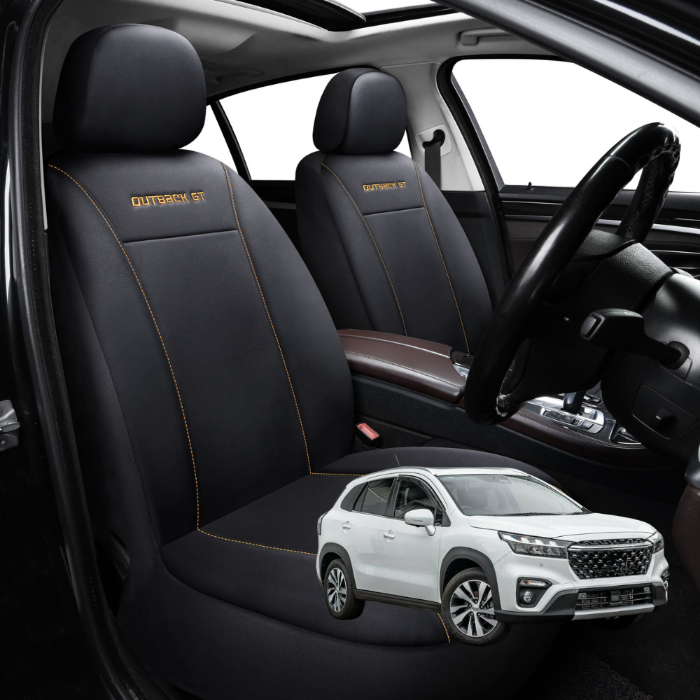 Car Seat Cover for Suzuki S-Cross 2014 - 2021 JY - Black-Front Only