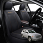 Car Seat Cover for Jeep Compass 2006 - 2017 (MK49) - Black-Front Only