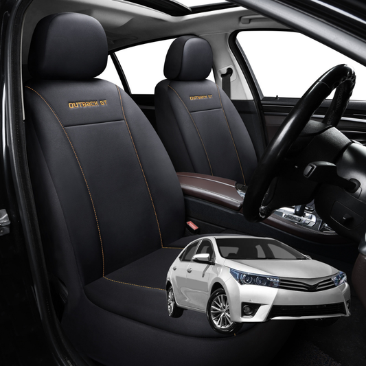 Car Seat Cover for Toyota Corolla 2013 - 2019 Sedan - Black-Front Only