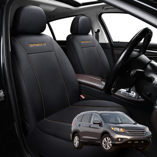 Car Seat Cover for Honda CR-V 2012 - 2017 RM - Black-Front Only