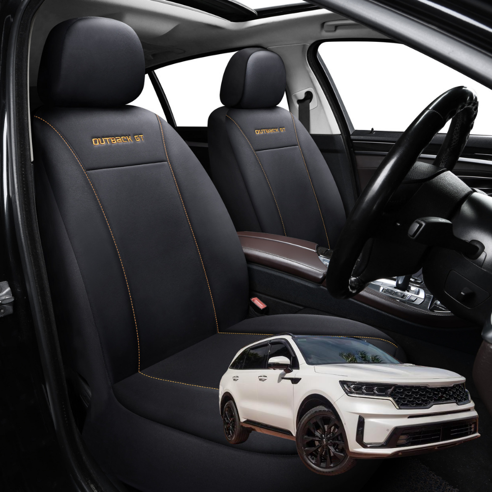 Car Seat Cover for Kia Sorento 2021 - Current (MQ4) - Black-Front Only