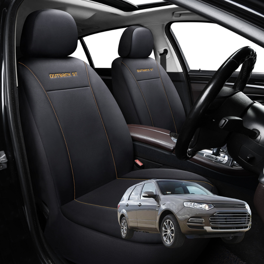 Car Seat Cover for Ford Territory 2011 - 2016 SZ - Black-Front Only