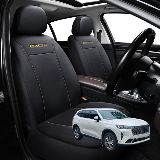 Car Seat Cover for GWM Haval H2 2014 - 2021  - Black-Front Only