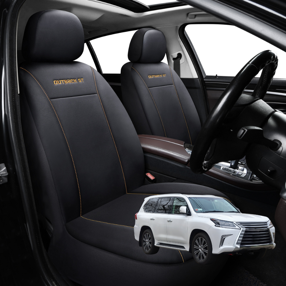 Car Seat Cover for Lexus LX 1998 - 2007 (J100) - Black-Front Only
