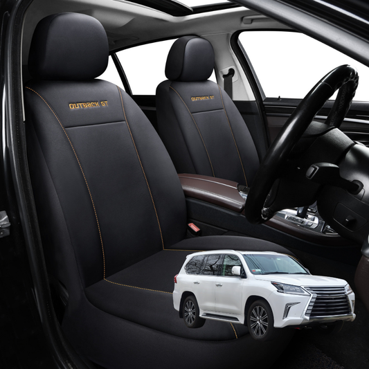 Car Seat Cover for Lexus LX 1998 - 2007 (J100) - Black-Front Only
