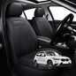 Car Seat Cover for BMW X1 2016 - 2022 (F48) - Black-Front Only