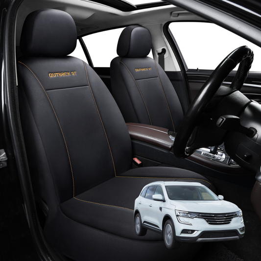 Car Seat Cover for Renault KOLEOS 2016 - Current (HC) - Black-Front Only