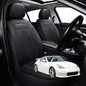 Car Seat Cover for Nissan 370Z Manual 2009 - 2021 Z34 - Black-Front Only