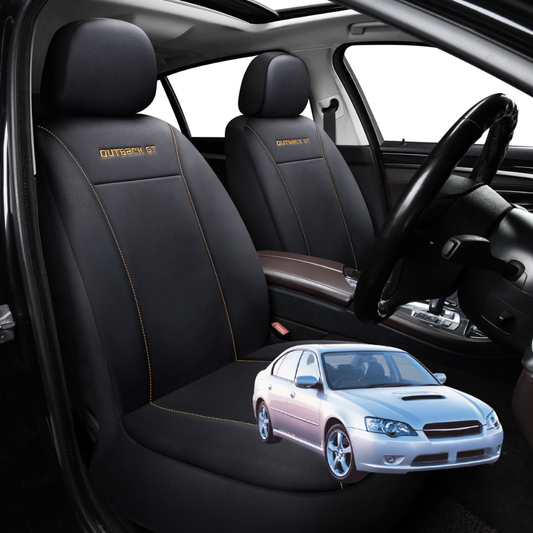 Car Seat Cover for Subaru Liberty 2003 - 2009 4GEN - Black-Front Only