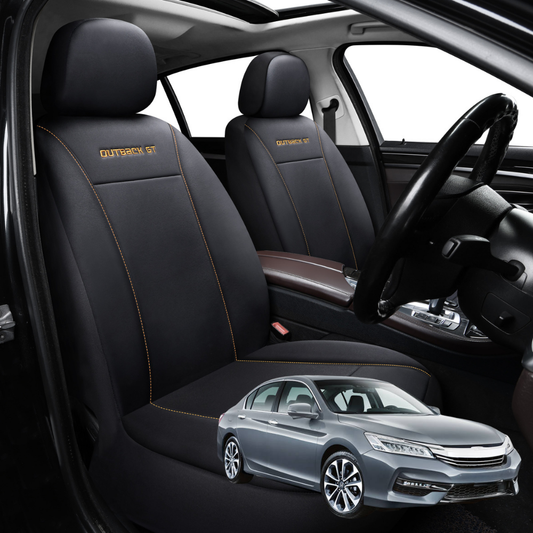 Car Seat Cover for Honda Accord 2012 - 2017 (9th Gen) - Black-Front Only