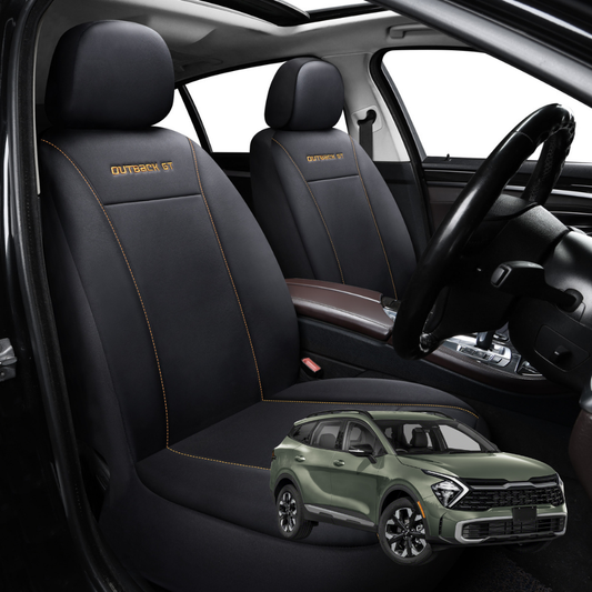 Car Seat Cover for Kia Sportage 2016 - 2021 (QL) - Black-Front Only