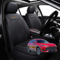 Car Seat Cover for MG HS 2024 - Current  - Black-Front Only